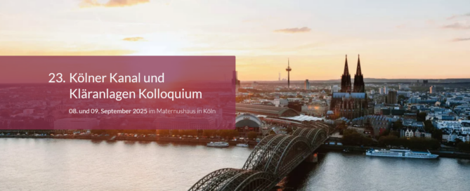 Quelle und Bildrechte: Kölner Kanal und Kläranlagen Kolloquium